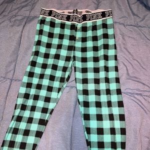 Victoria’s Secret PINK thermal plaid leggings